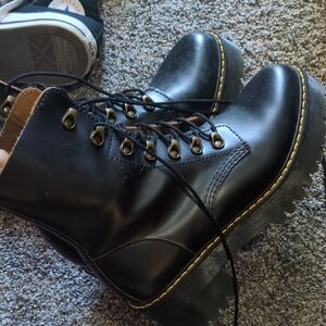 Dr. Martens Black Leather Boots